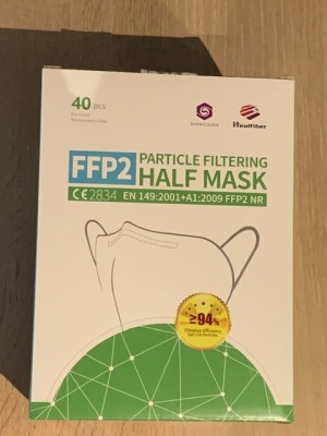 FFP2 mondmasker niet verstelbaar  40 stuks