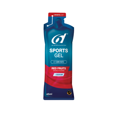 6d sports gel red fruits 6x45ml