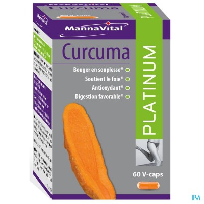 Mannavital Curcuma Platinum V-caps 60