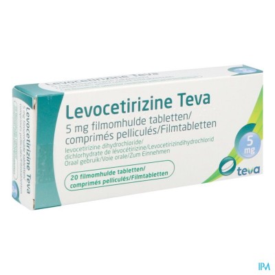 Levocetirizine Teva 5mg Filmomh Tabl 20 X 5mg