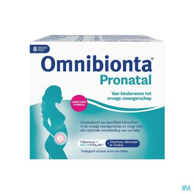 Omnibionta Pronatal: Kinderwens en vroege zwangerschap - 8 weken (56 tabletten )