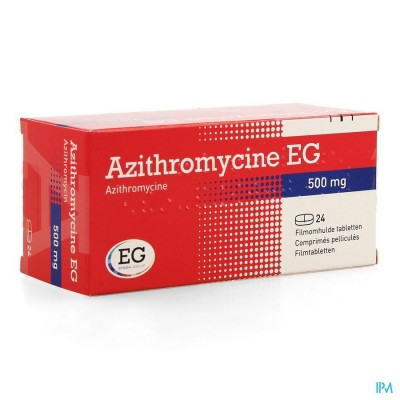 Azithromycine 500 Mg EG Tabl Omhulde 24X500 Mg