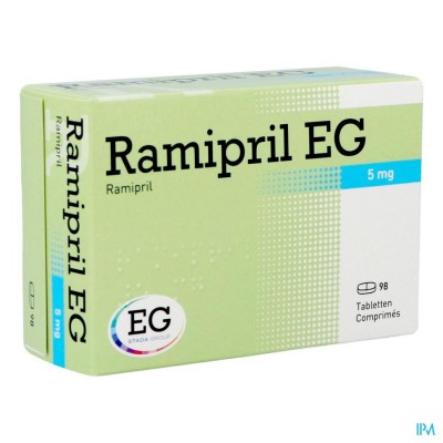 Ramipril EG 5Mg Tabl 98X5Mg