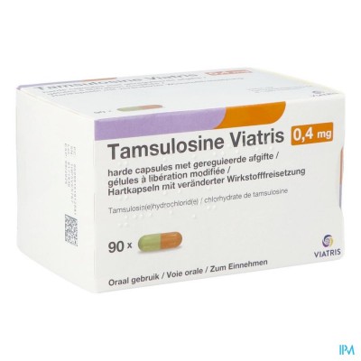 Tamsulosine Viatris 0,4mg Caps 90