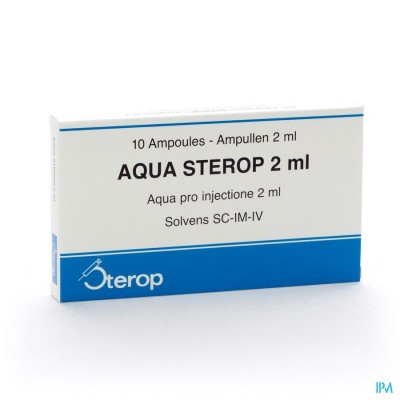 Aqua Sterop Pour Inj Solvens Amp 10 X 2ml