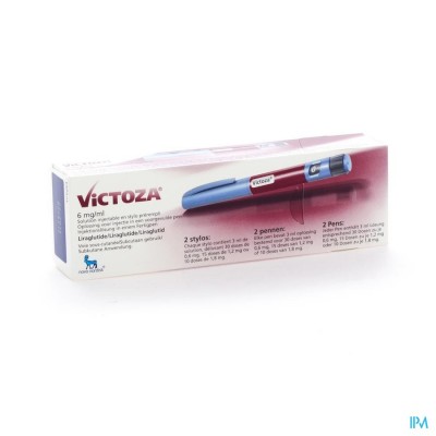 Victoza 6mg/ml Opl Inj Voorgevulde Pen 2 X 3ml