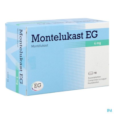 Montelukast EG Kauwtabletten 98 X 4 Mg