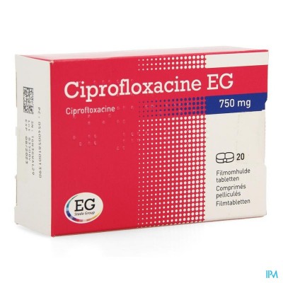 Ciprofloxacine EG 750Mg Tabl 20X750Mg