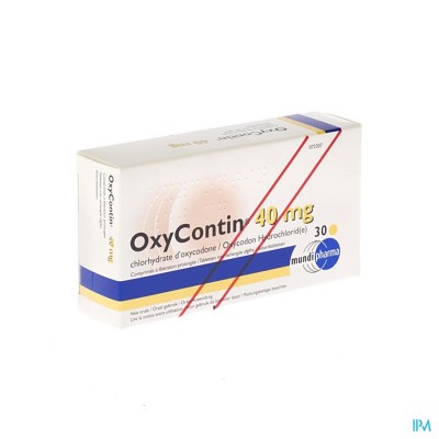 Oxycontin Tabl 30 X 40mg