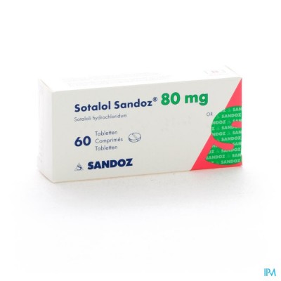 Sotalol Sandoz Comp 60 X 80mg