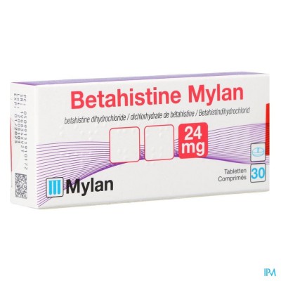 Betahistine Mylan 24mg Comp 30 X 24mg