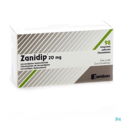 Zanidip Comp 98 X 20mg