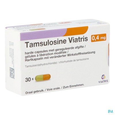 Tamsulosine Viatris 0,4mg Caps 30