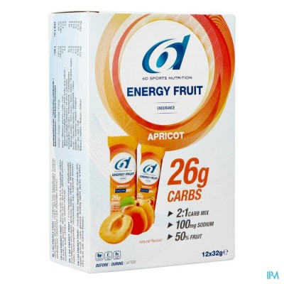 6d Energy Fruit Apricot 12x32g