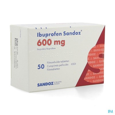 Ibuprofen Sandoz 600mg Filmomh Tabl 50