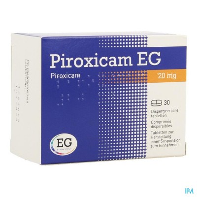 Piroxicam EG       Tabl Dis 30X20Mg
