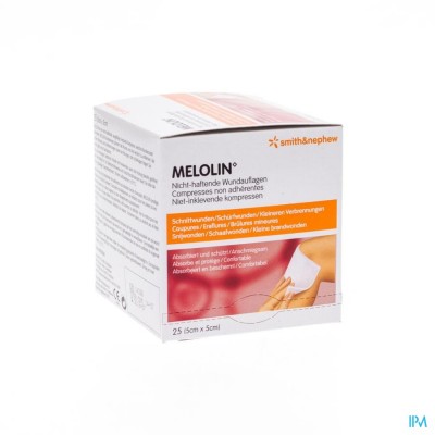 Melolin Kp Ster 5x 5cm 25 66030260