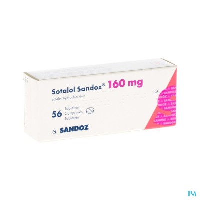 Sotalol Sandoz Comp 56 X 160mg
