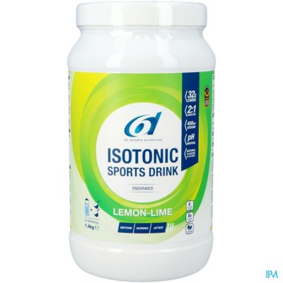 6d Sixd Isotonic Sports Drink Lemon Lime 1,4kg