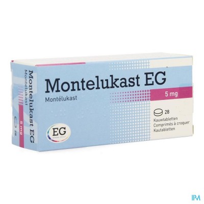 Montelukast EG Kauwtabletten 28 X 5 Mg