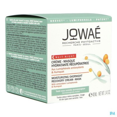 Jowae Creme Masque Hydratant Recup. Nuit Pot 40ml