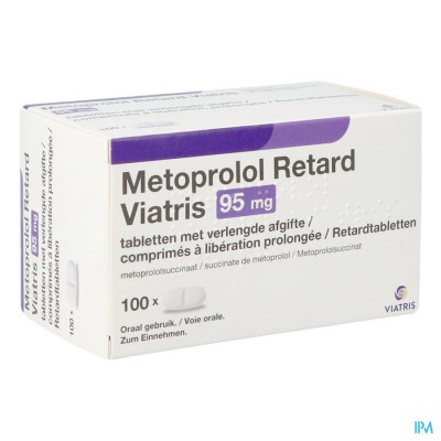 Metoprolol Viatris 95mg Tabl Retard 100