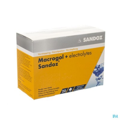 Macrogol + Elektr Sandoz Pdr Ciroensmaak 20x13,7g