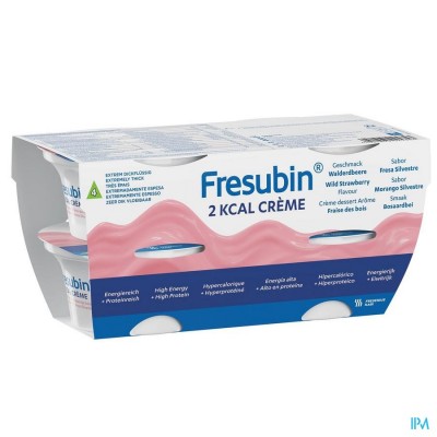 Fresubin 2 Kcal Crème 125g Fraise Des Bois/bosaardbei