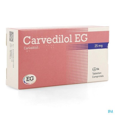 Carvedilol EG 25,00Mg Tabl 56X25,00Mg