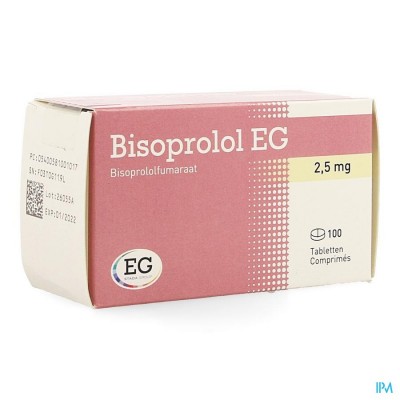Bisoprolol EG Tabl 100X2,5Mg