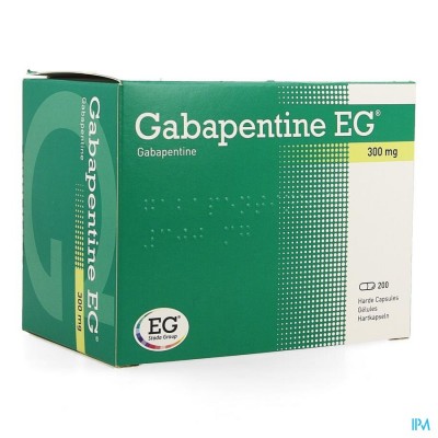 Gabapentine EG 300Mg Caps 200 X 300 Mg