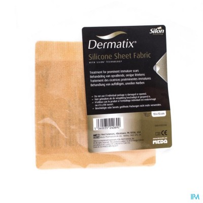 Dermatix Silicone Sheet Fabric Adh 13x13cm 1