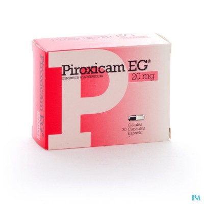Piroxicam EG Gelules 30X20Mg