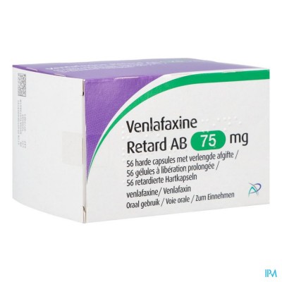 Venlafaxine Retard Ab 75,0mg Caps Verl. Afg. 56