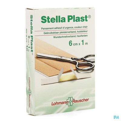 Stellaplast Kleefpleister + Schaar 6cmx1m 36479
