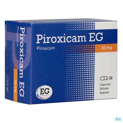 Piroxicam EG Gelules 30X20Mg