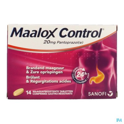 Maalox Control 20mg Maagsapresistente Tabl 14