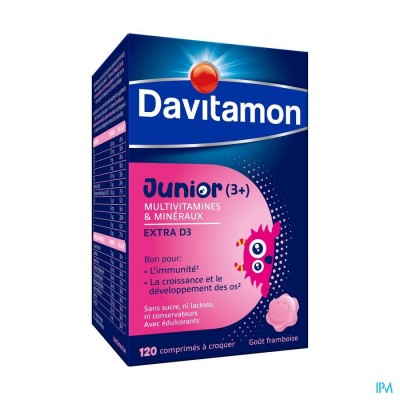 Davitamon Junior Framboos V1 Comp 120