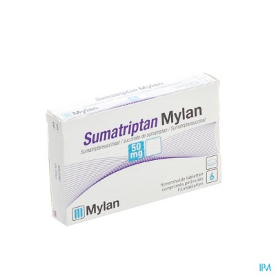 Sumatriptan Viatris 50mg Tabl 6