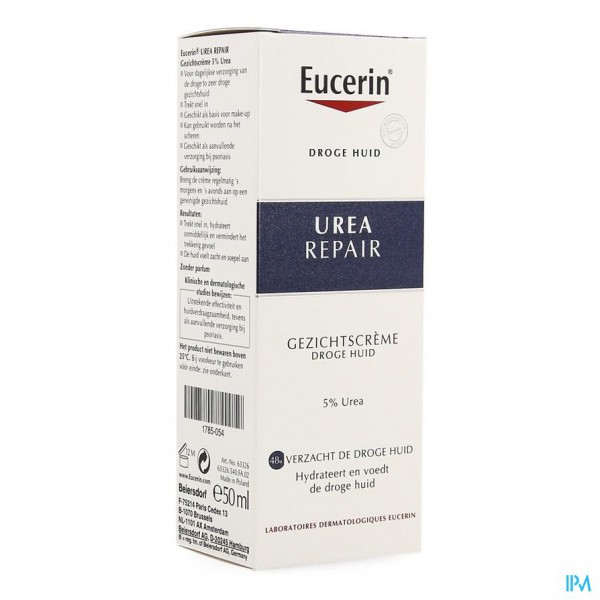 Eucerin Droge Huid Gezichtscreme 5% Urea Tbe 50ml